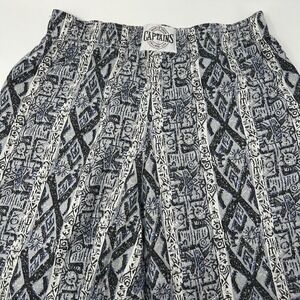 Vintage World Tour Captains Callbox Straight Pants XL Gray Blue Print Hammer USA